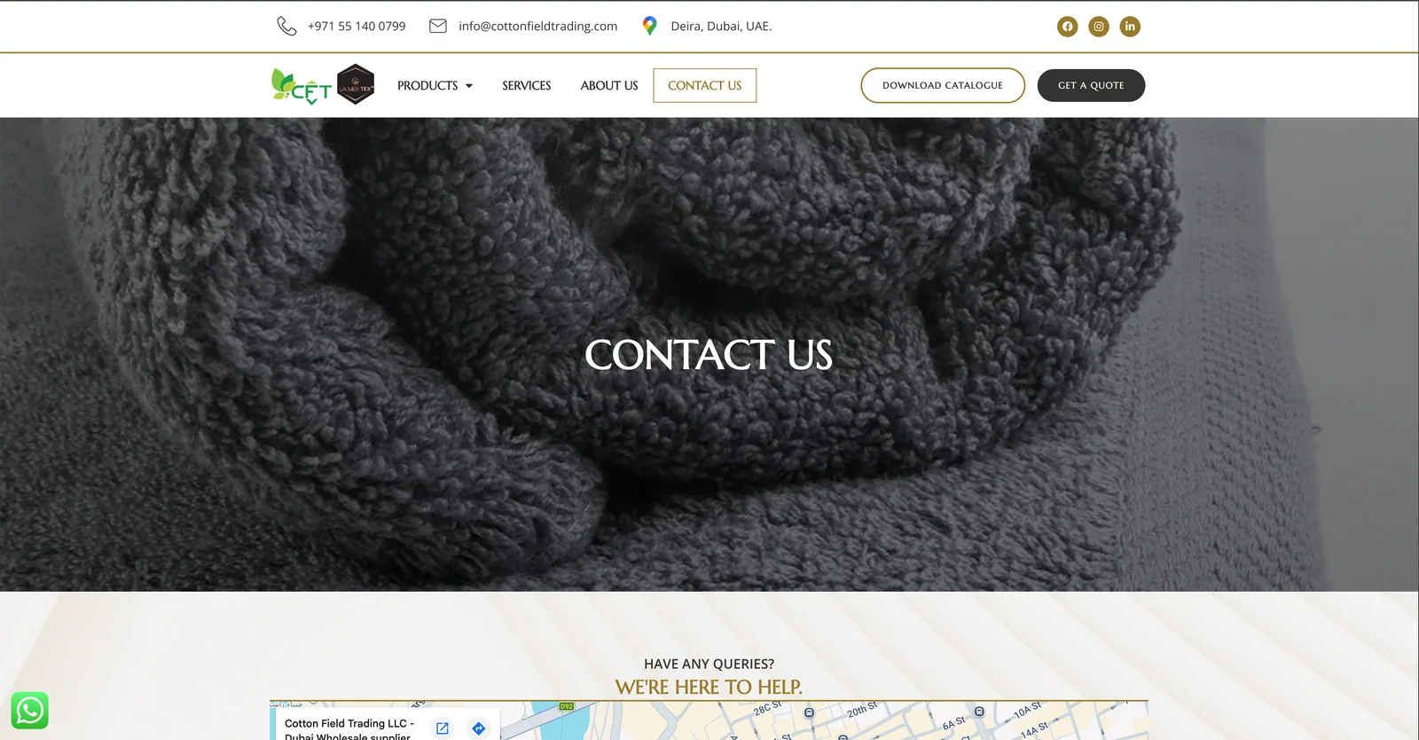 Cotton Field Trading product detail page