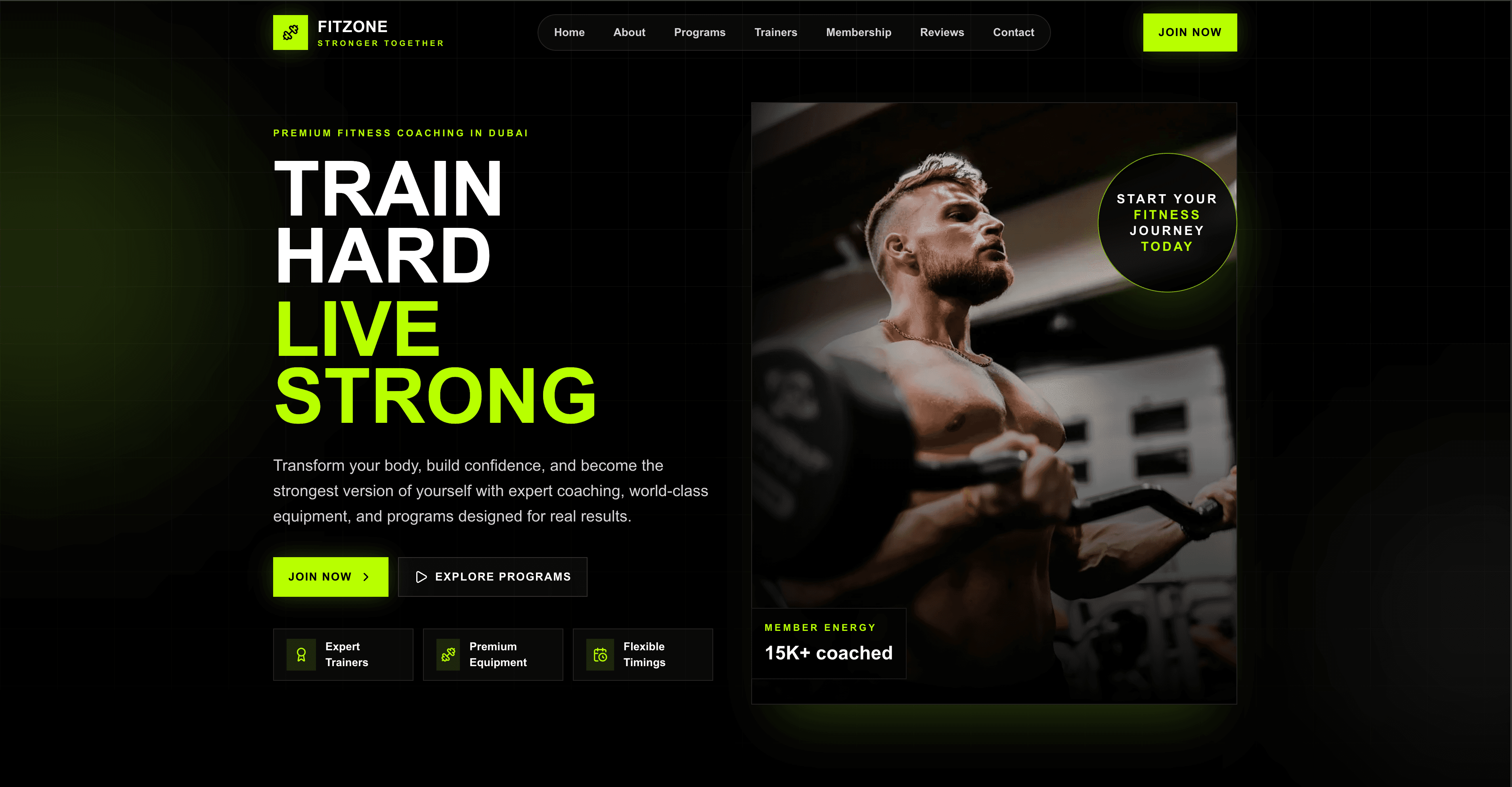 FitZone Fitness Website Development