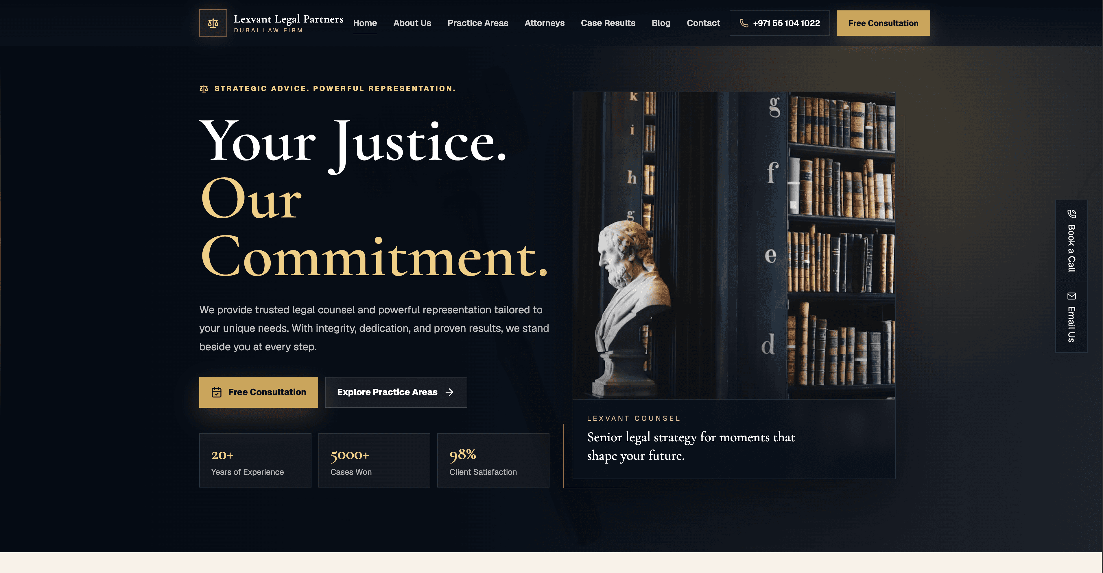 Lexvant Legal Partners Law Firm Website