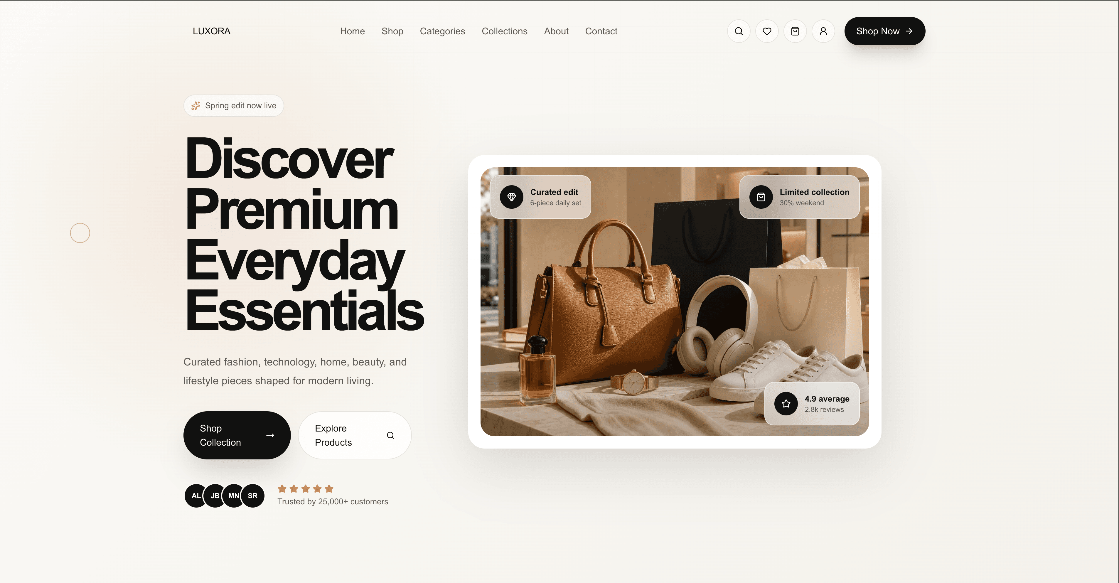 Luxora Retail Website Development