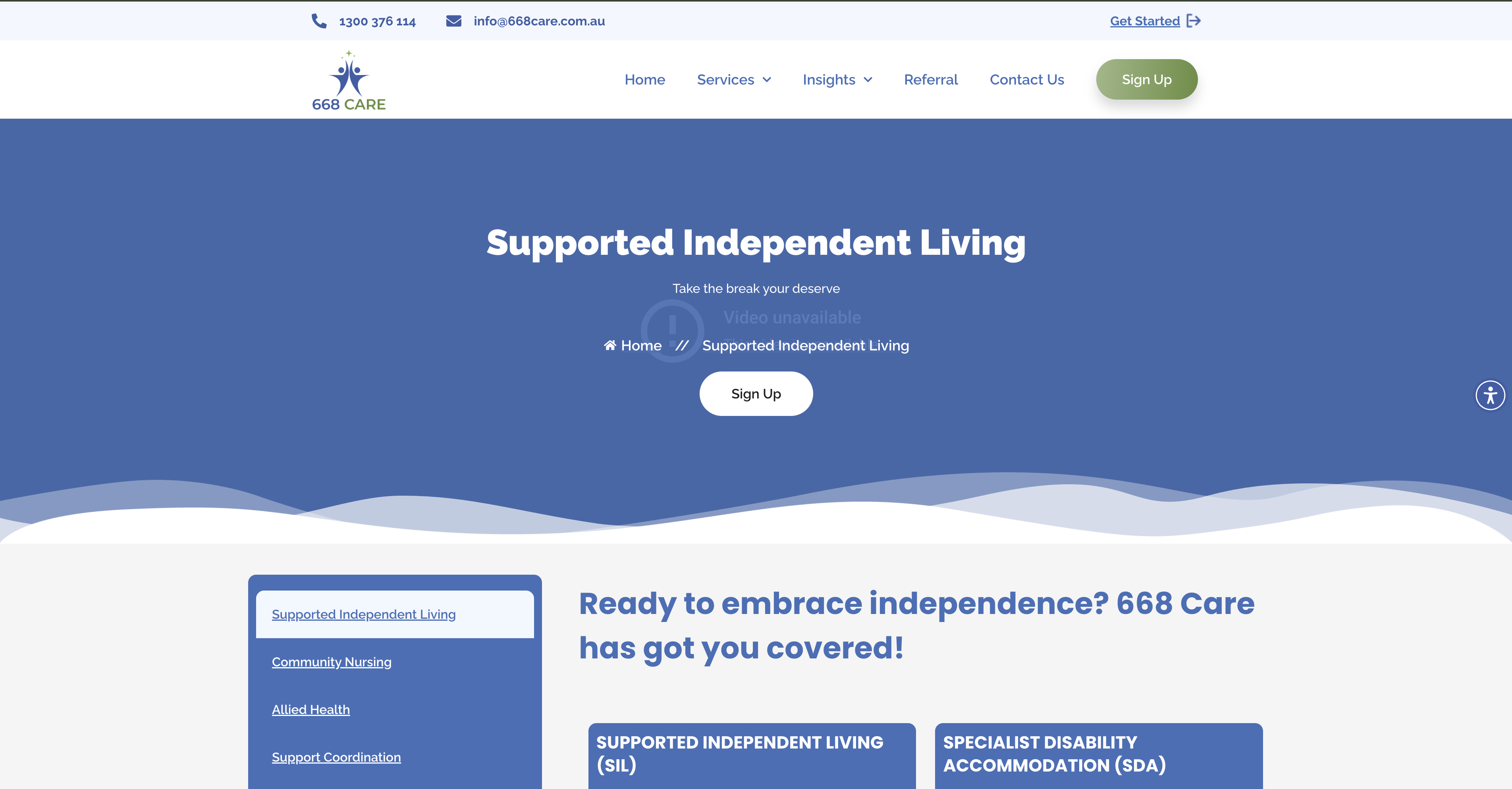 668 Care Services Page