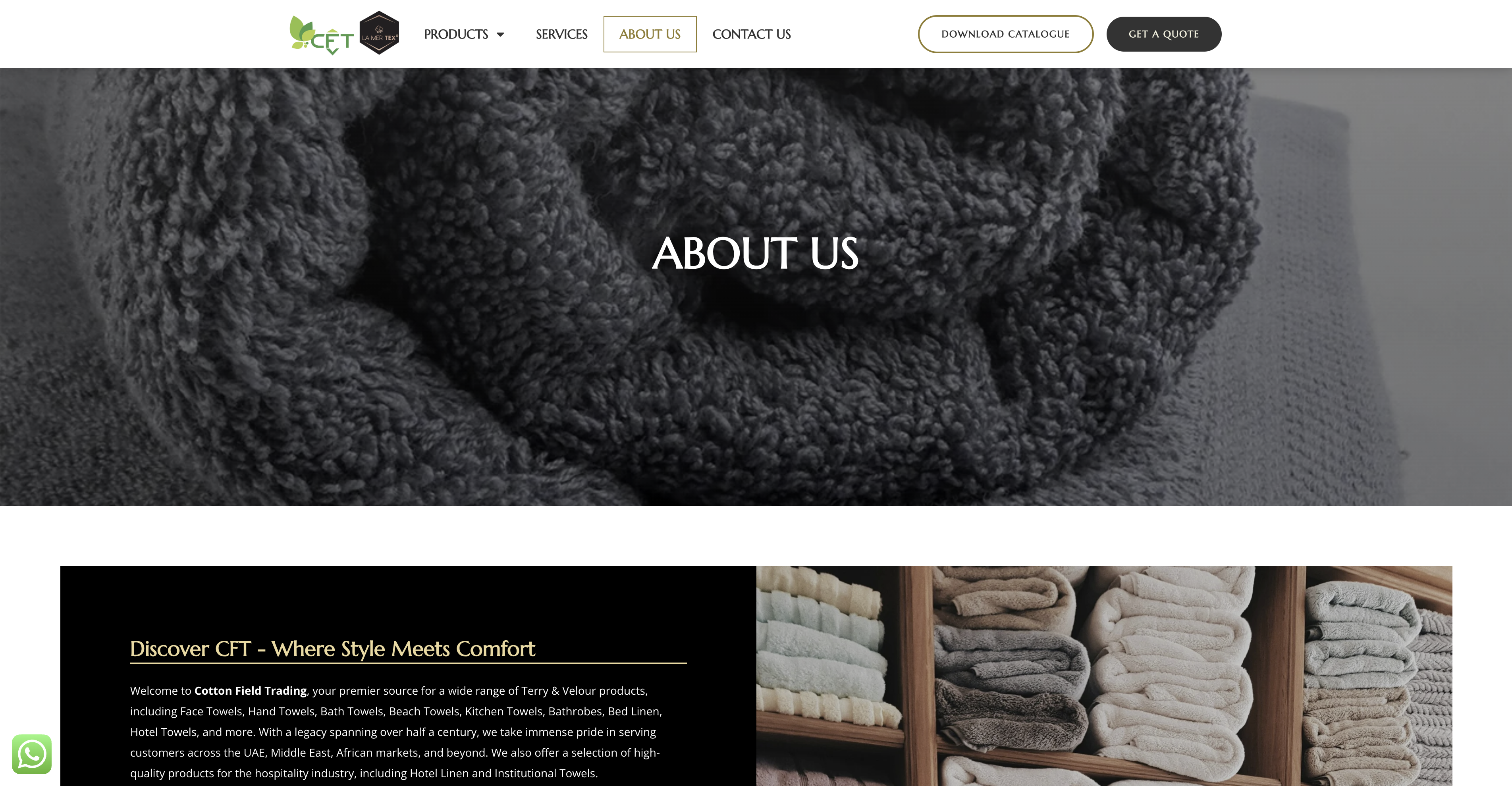 Cotton Field Trading about page