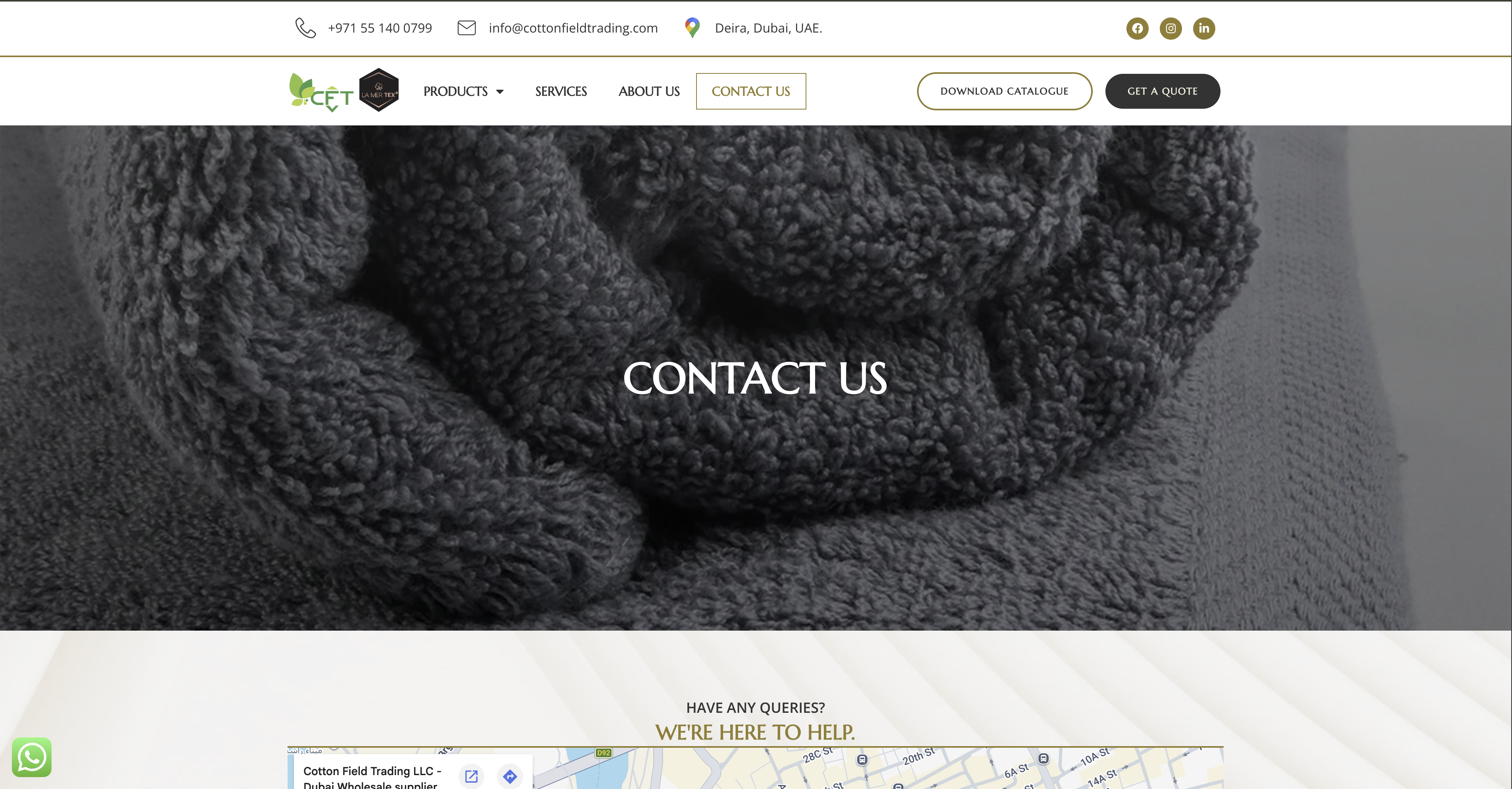 Cotton Field Trading product detail page
